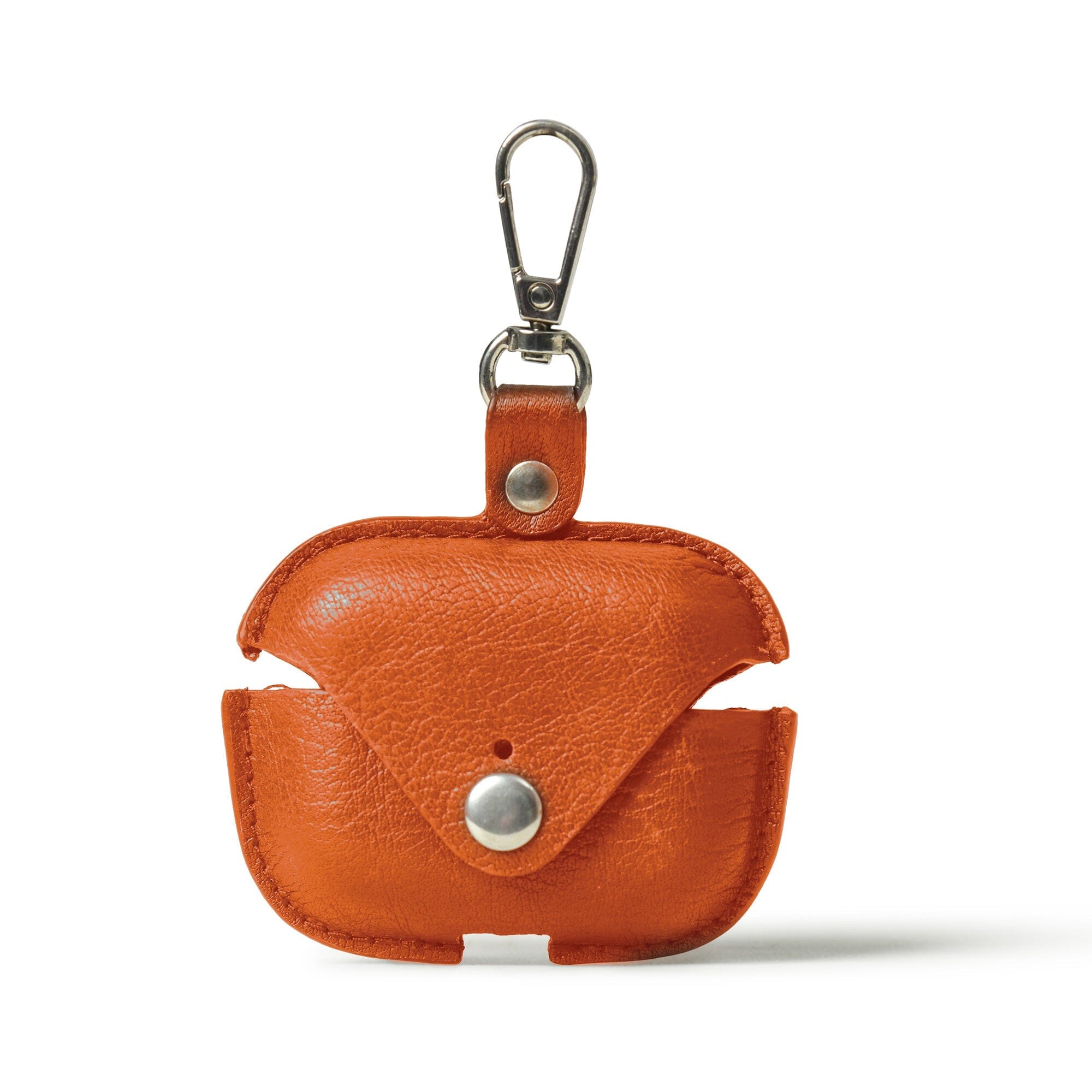 Leather AirPods Pro Case - Handcrafted Full-Grain Leather with Metal Clip