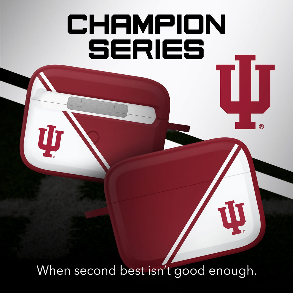Indiana Hoosiers HDX Champion Series Apple AirPods 1 & 2 Pro Case Cover
