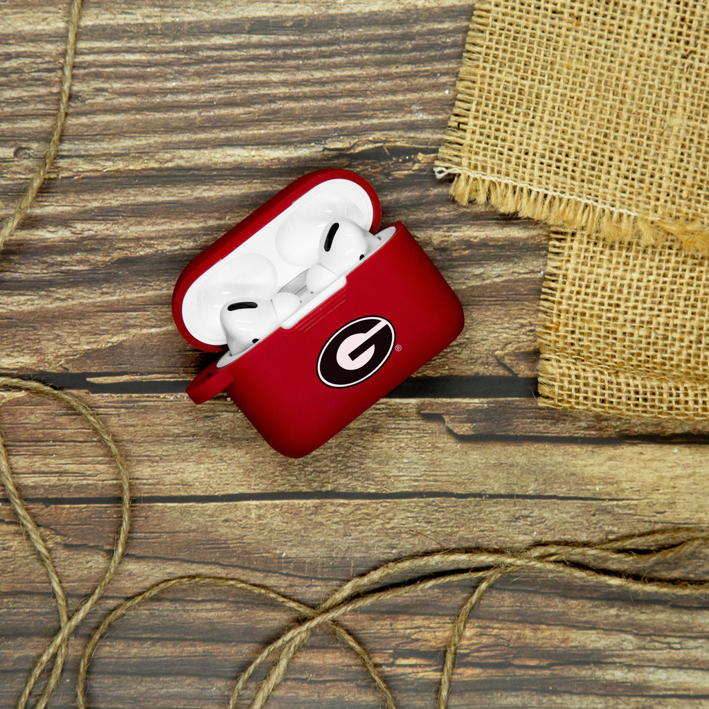 Georgia Bulldogs AirPods Pro Case - Premium Silicone Protective Cover for AirPods Pro 1 & 2