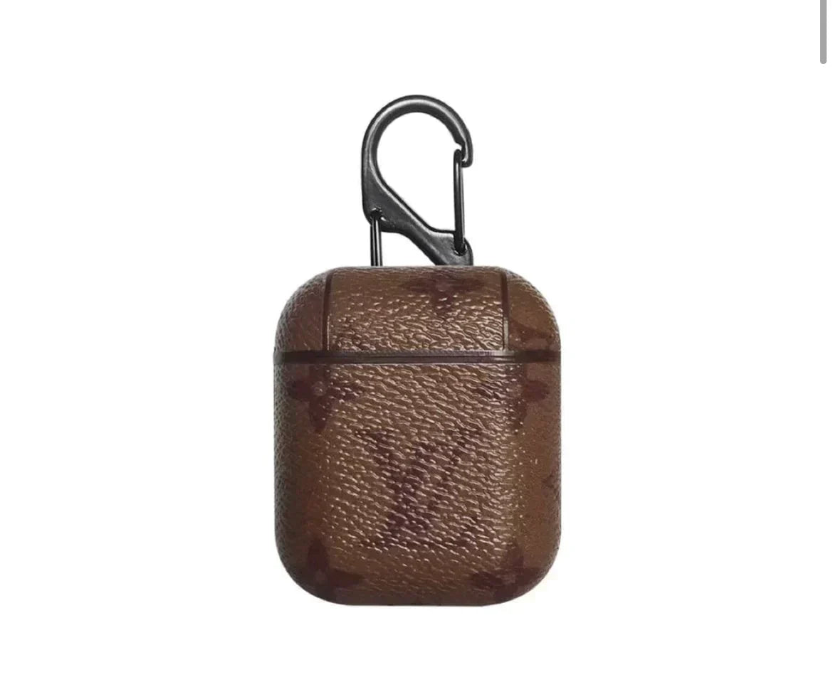 LV Style AirPods Case - Premium Silicone Protective Cover for AirPods 1 2 3 Pro