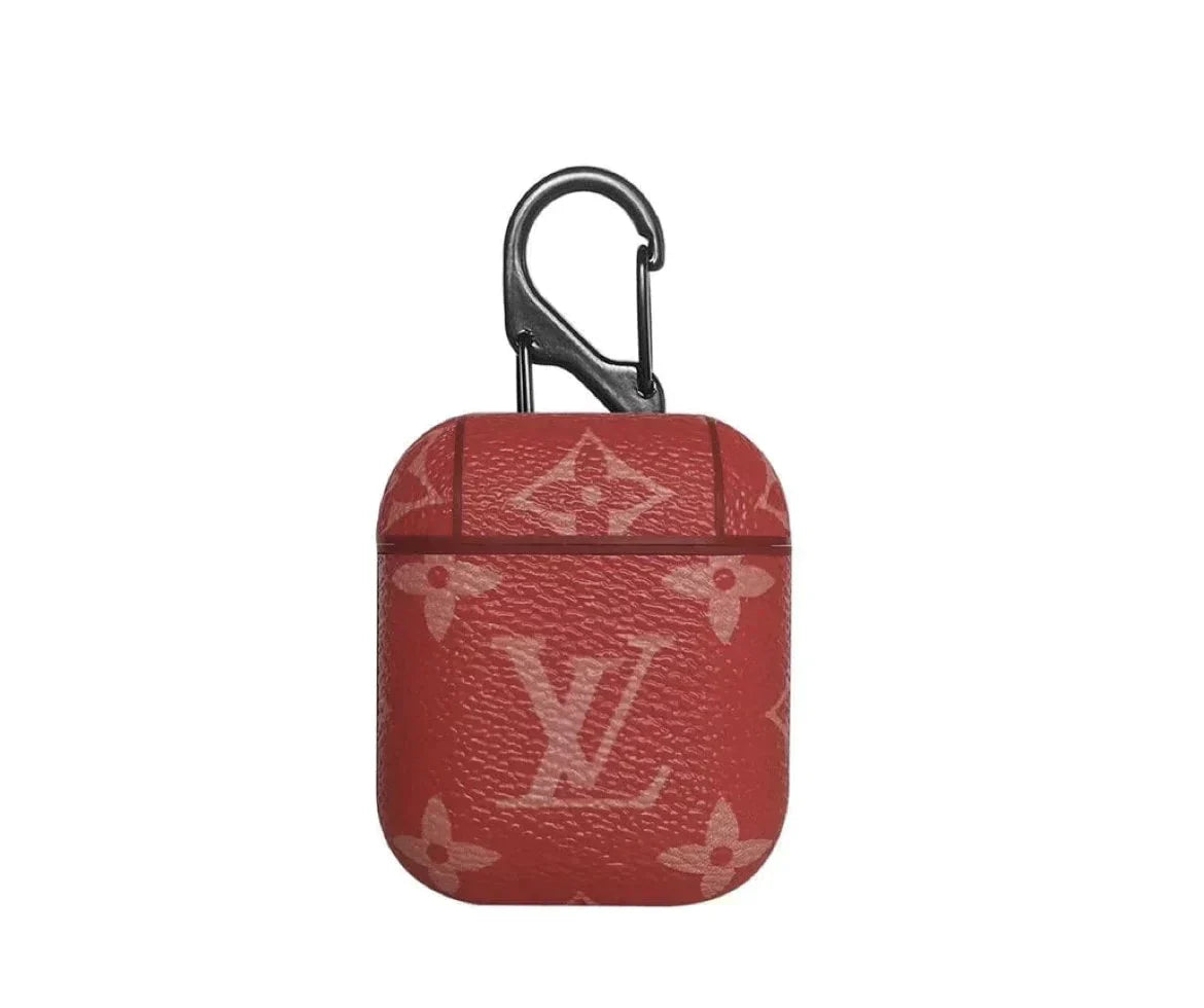 LV Style AirPods Case - Premium Silicone Protective Cover for AirPods 1 2 3 Pro