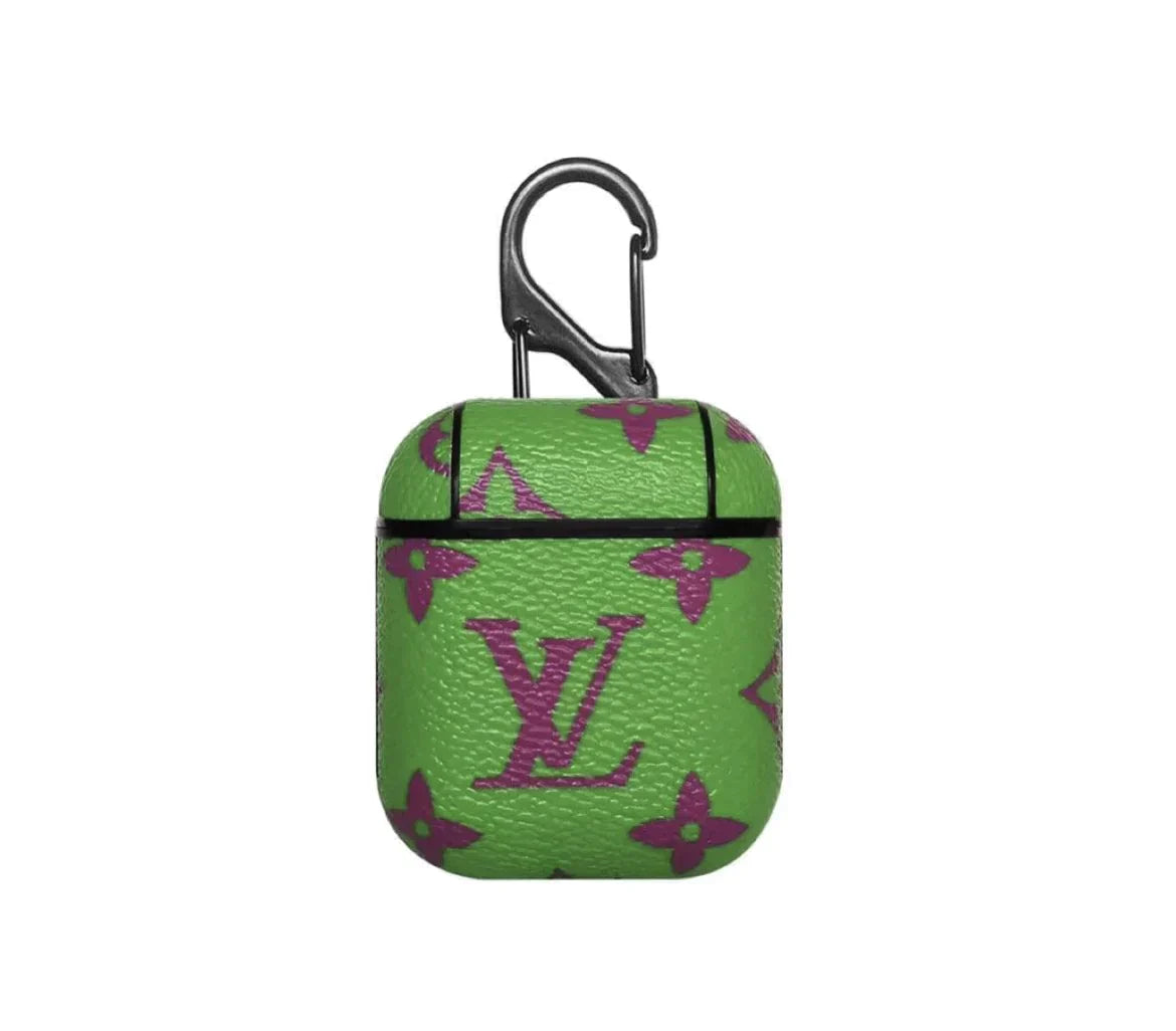 LV Style AirPods Case - Premium Silicone Protective Cover for AirPods 1 2 3 Pro