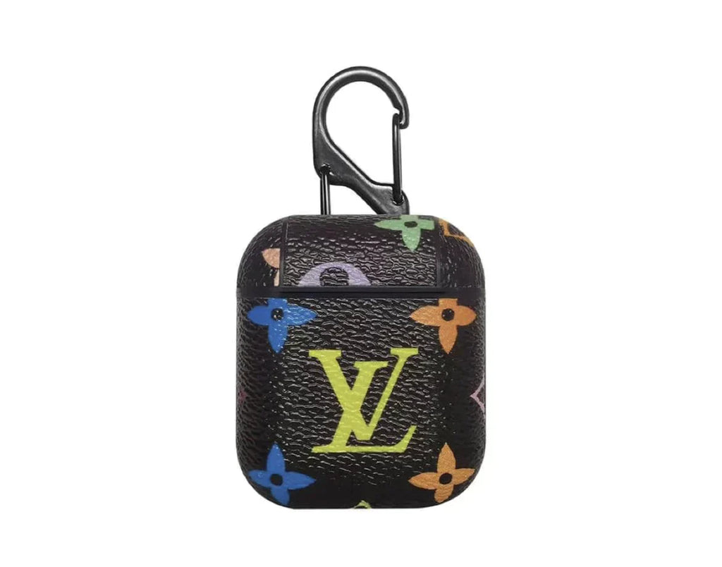 LV Style AirPods Case - Premium Silicone Protective Cover for AirPods 1 2 3 Pro