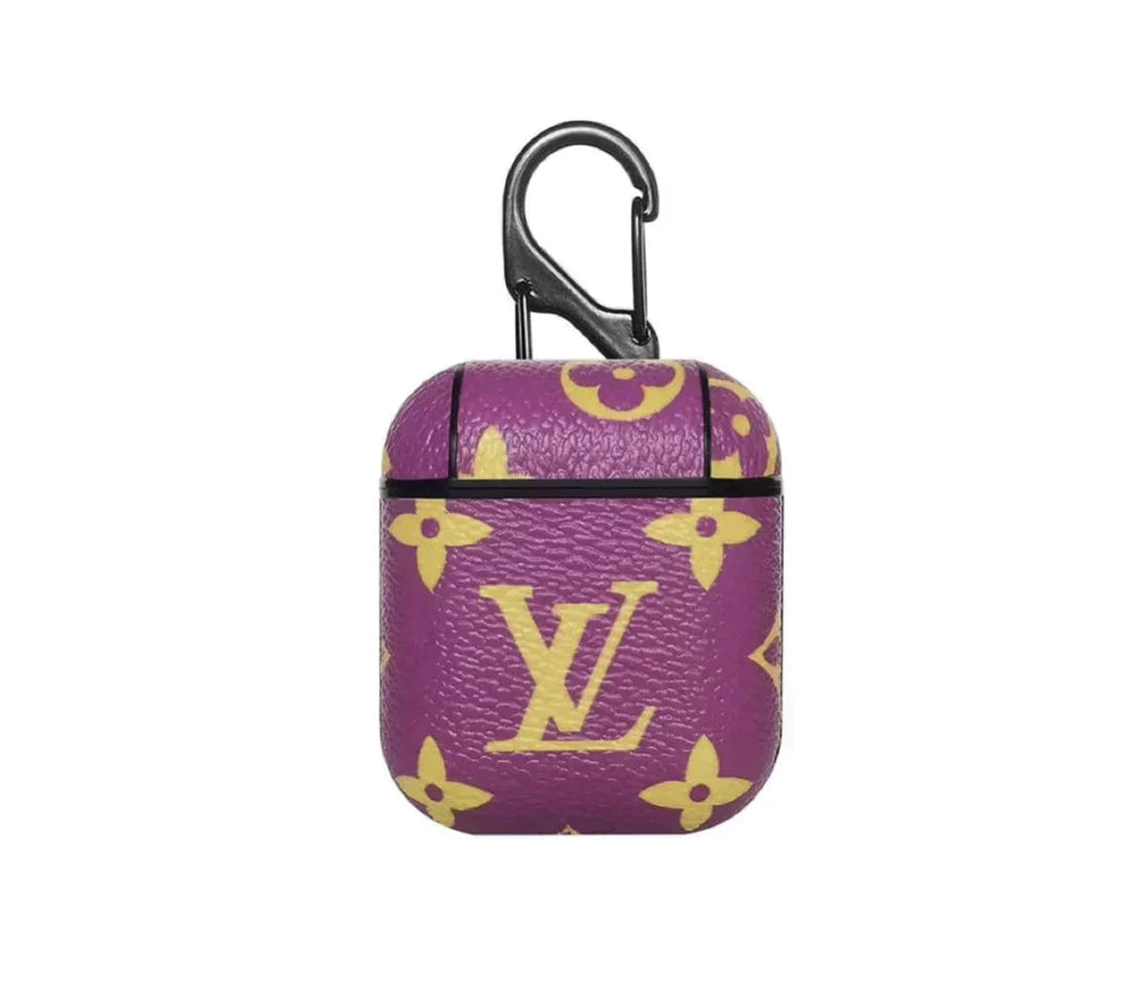 LV Style AirPods Case - Premium Silicone Protective Cover for AirPods 1 2 3 Pro