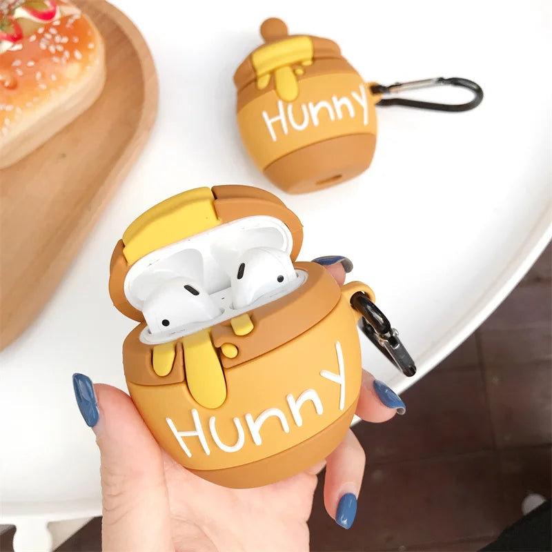 3D Snacks AirPods Case - Creative Sugar Drinks Cartoon Silicone Cover for AirPods 1 2 3 Pro
