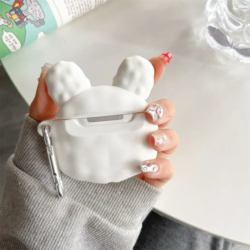 MINISO Loopy AirPods Case - Rabbit Beaver Soft Silicone Protective Cover for AirPods 1 2 3 Pro Pro2