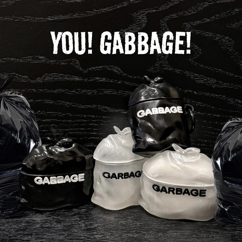 Personal Garbage Bag AirPods Case - Novelty Silicone Protective Cover for AirPods 1 2 3 4 Pro Pro2