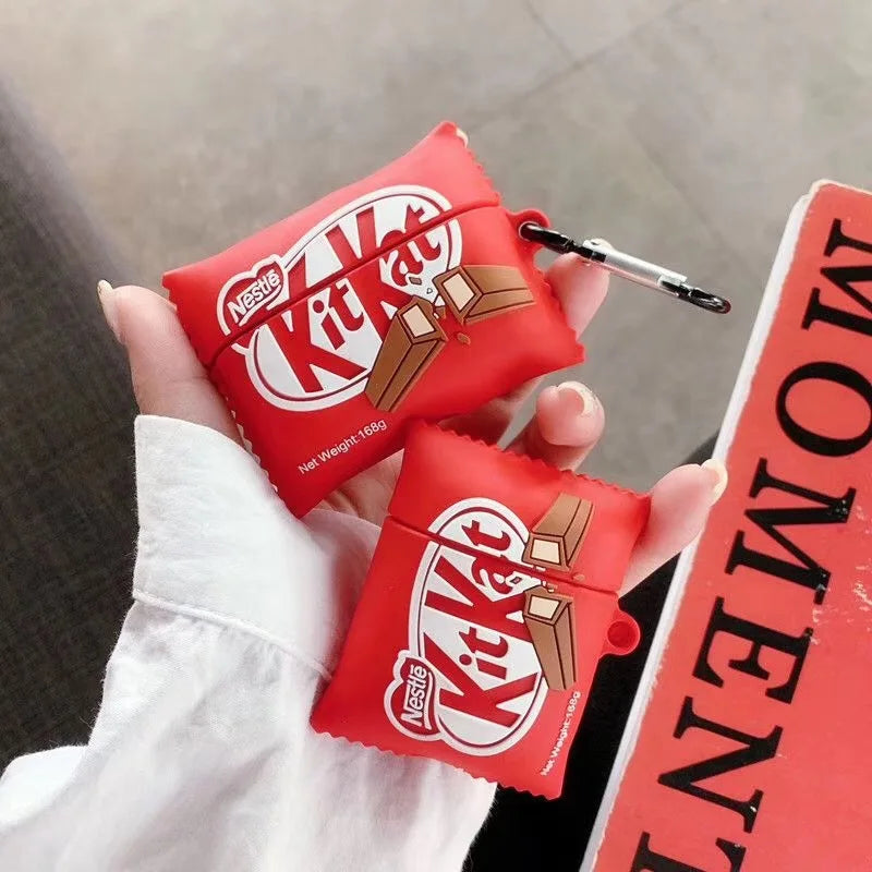 3D Snacks AirPods Case - Creative Sugar Drinks Cartoon Silicone Cover for AirPods 1 2 3 Pro