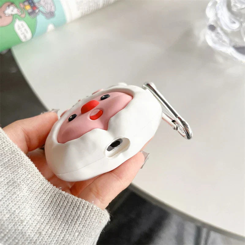 MINISO Loopy AirPods Case - Rabbit Beaver Soft Silicone Protective Cover for AirPods 1 2 3 Pro Pro2