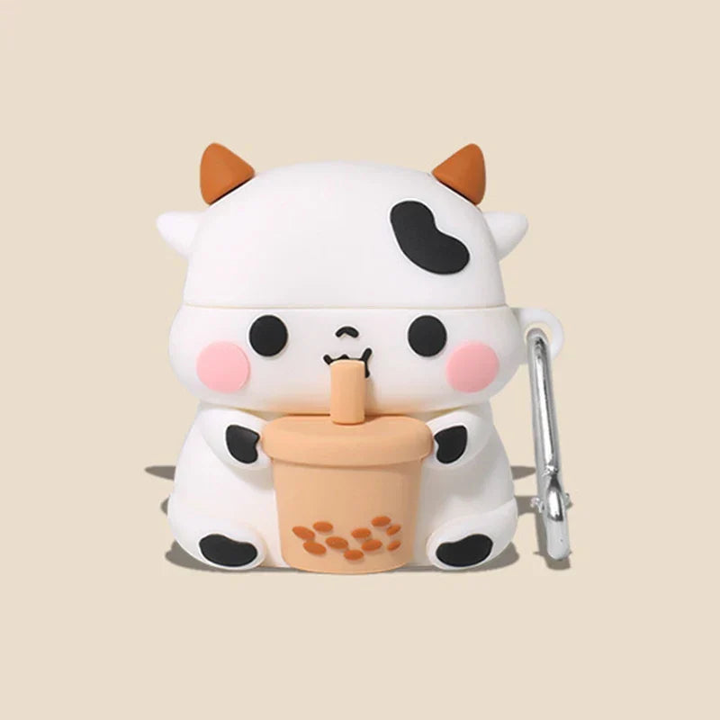 3D Snacks AirPods Case - Creative Sugar Drinks Cartoon Silicone Cover for AirPods 1 2 3 Pro