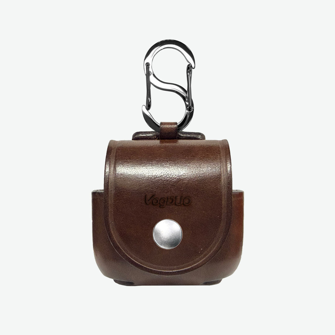 AirPods 4 Leather Case - Premium Italian Leather with Belt Loop & Carabiner