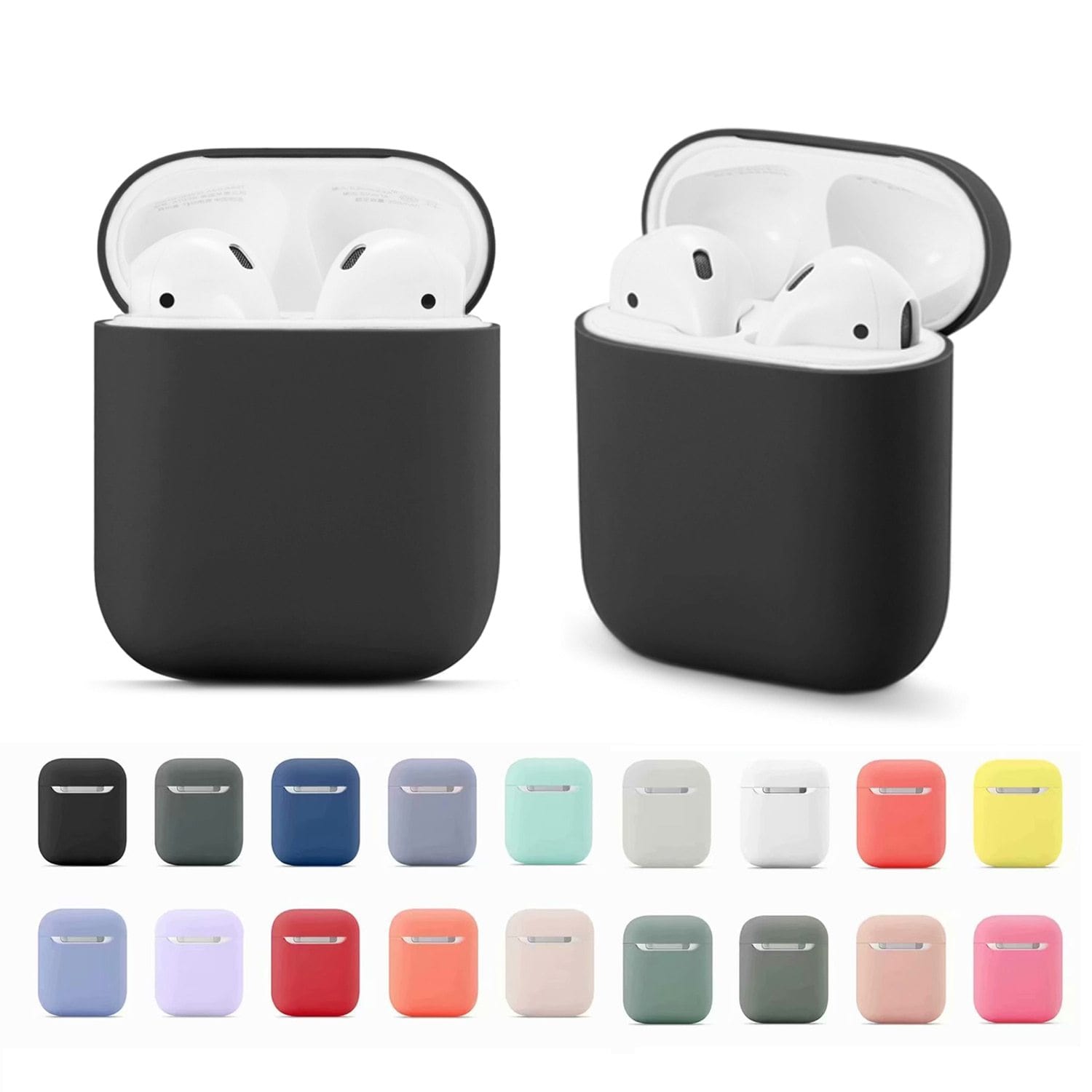 Apple AirPods Silicone Case - Premium Soft Silicone Protective Cover for AirPods 1 2 3 Pro